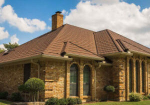 house with a new shingle roof completed by Tatum Legacy Roofing